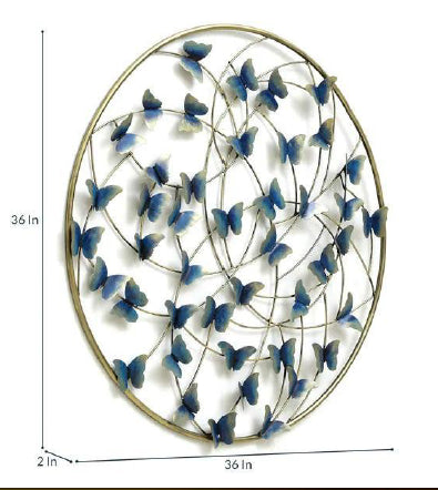 Butterfly Ring Wall Decor 36*36