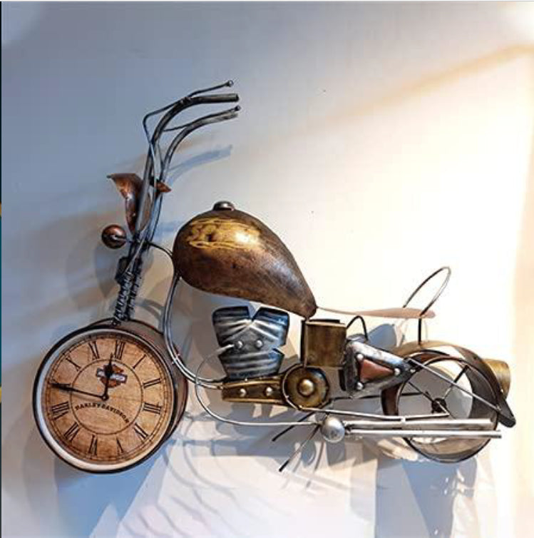 Sports Bike Wall Clock 33*24
