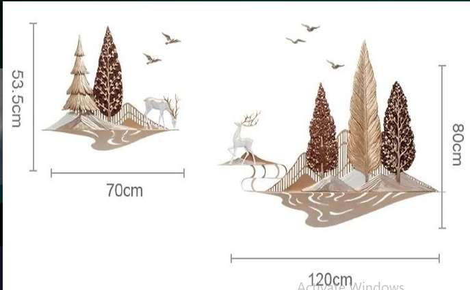 Awa inspiring deer wall decor 47*27
