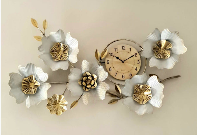 Flower Wall Clock 45*22