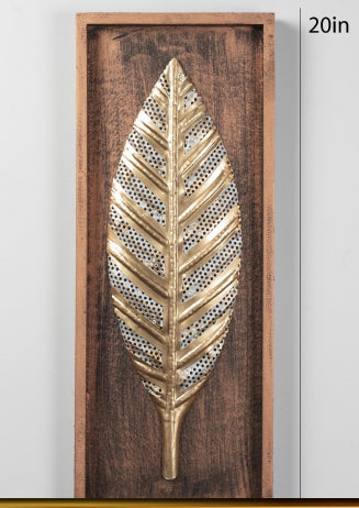Zoe Leaf Wall Decor 20*8