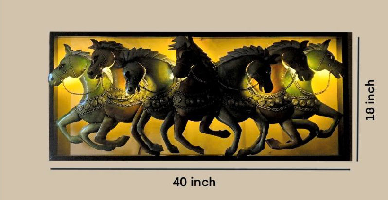 Seven Horse Frame 40*2*18