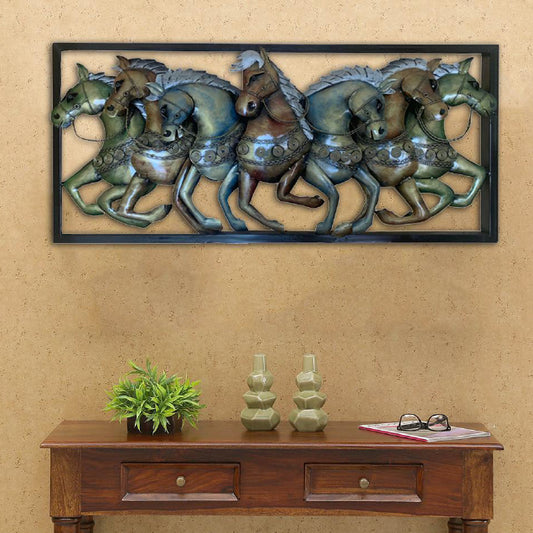 Seven Horse Frame 40*2*18