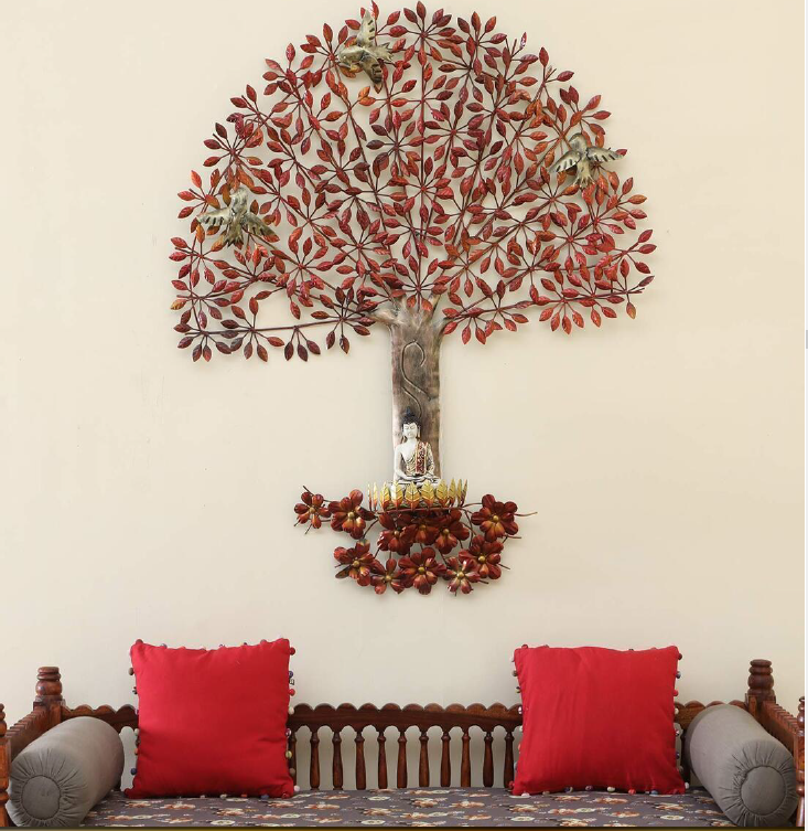 Buddha life tree wall decor 54*44*4