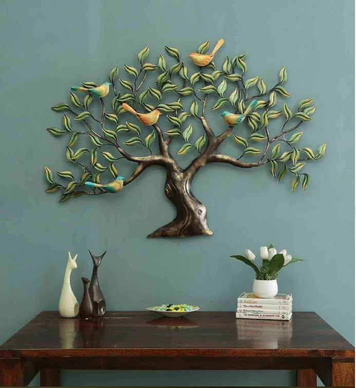 Five Bird Tree Wall Decor 47*2*32*1