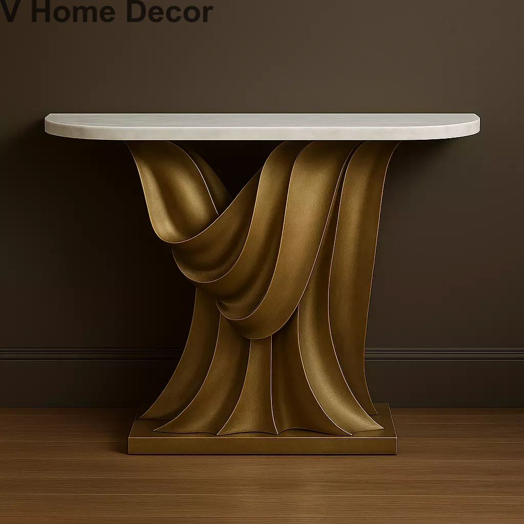 TARANG Veil Console Table – Sculptural Elegance Inspired by Indian Dance & Drapes