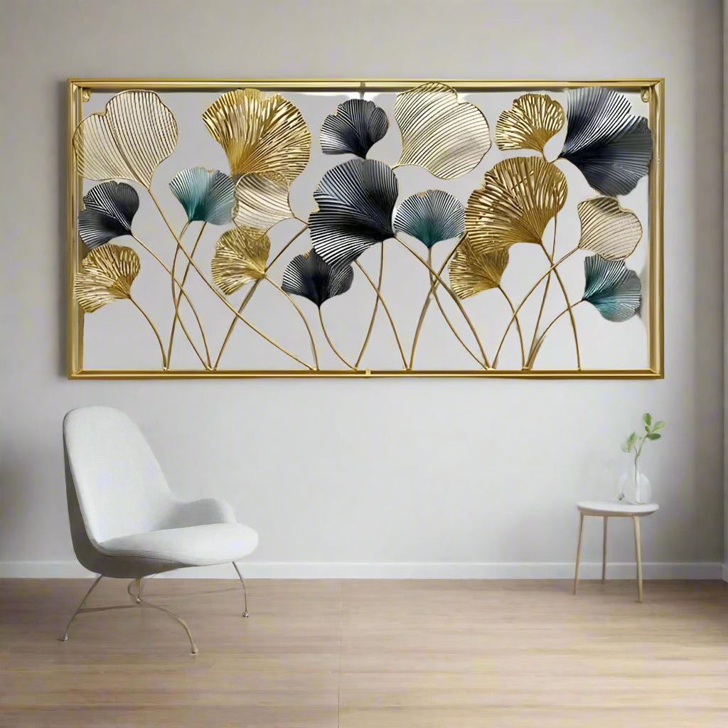 Double Pipe Ginkgo 48*24-V Home Decor