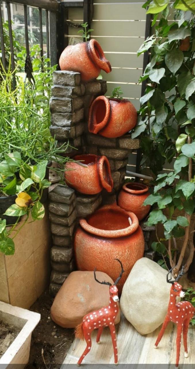 Maroon Matka fountain 48*20*20
