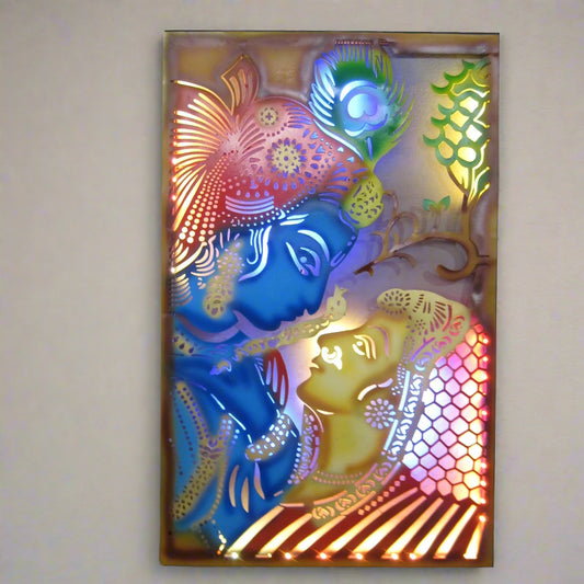 Radha Krishna Frame small 19*29-V Home Decor