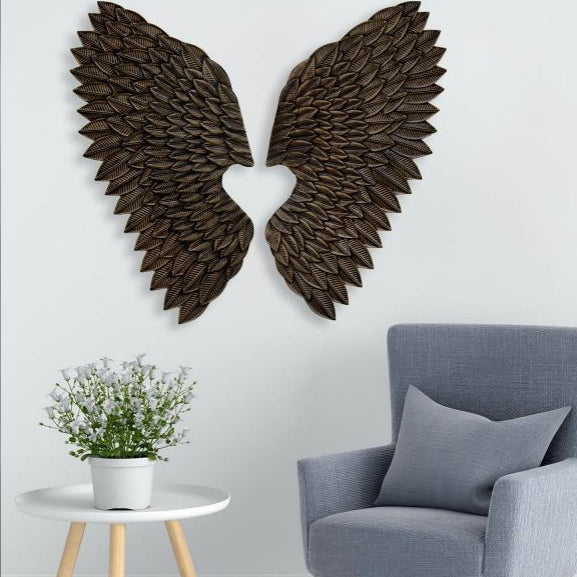 Feather Wings Set Wall Decor 18*40*1