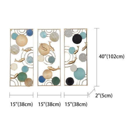 Fish Frame Wall Decor Set 40*2*15