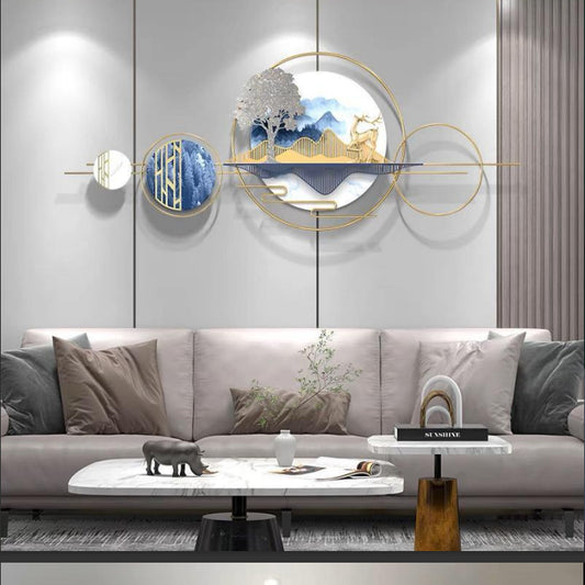 Blissful Deer Wall Decor 59*2*22