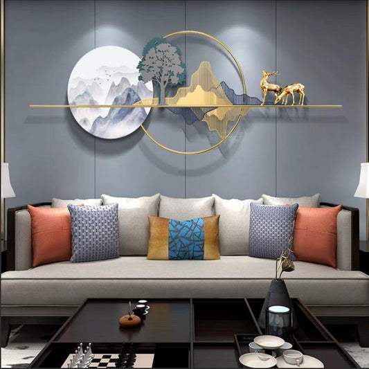 Blissful Deer Wall Decor 60*1*26