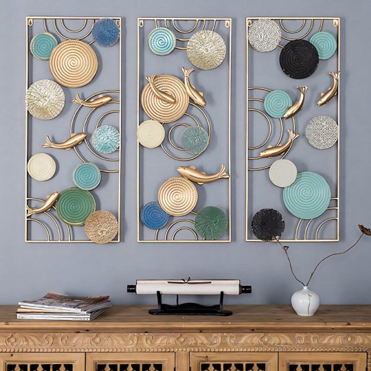 Fish Frame Wall Decor Set 40*2*15