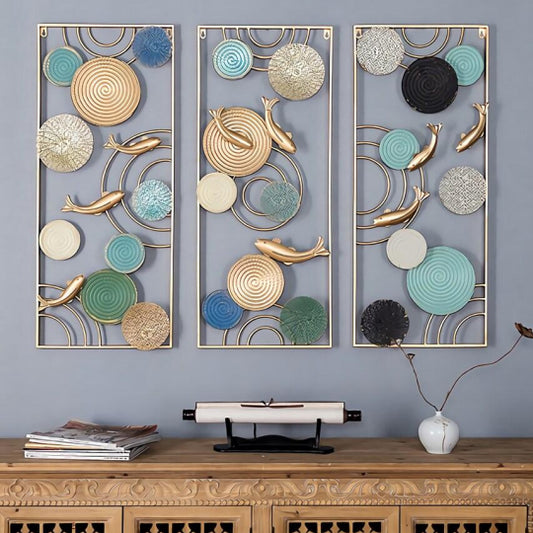 Fish Frame Wall Decor Set 40*2*15