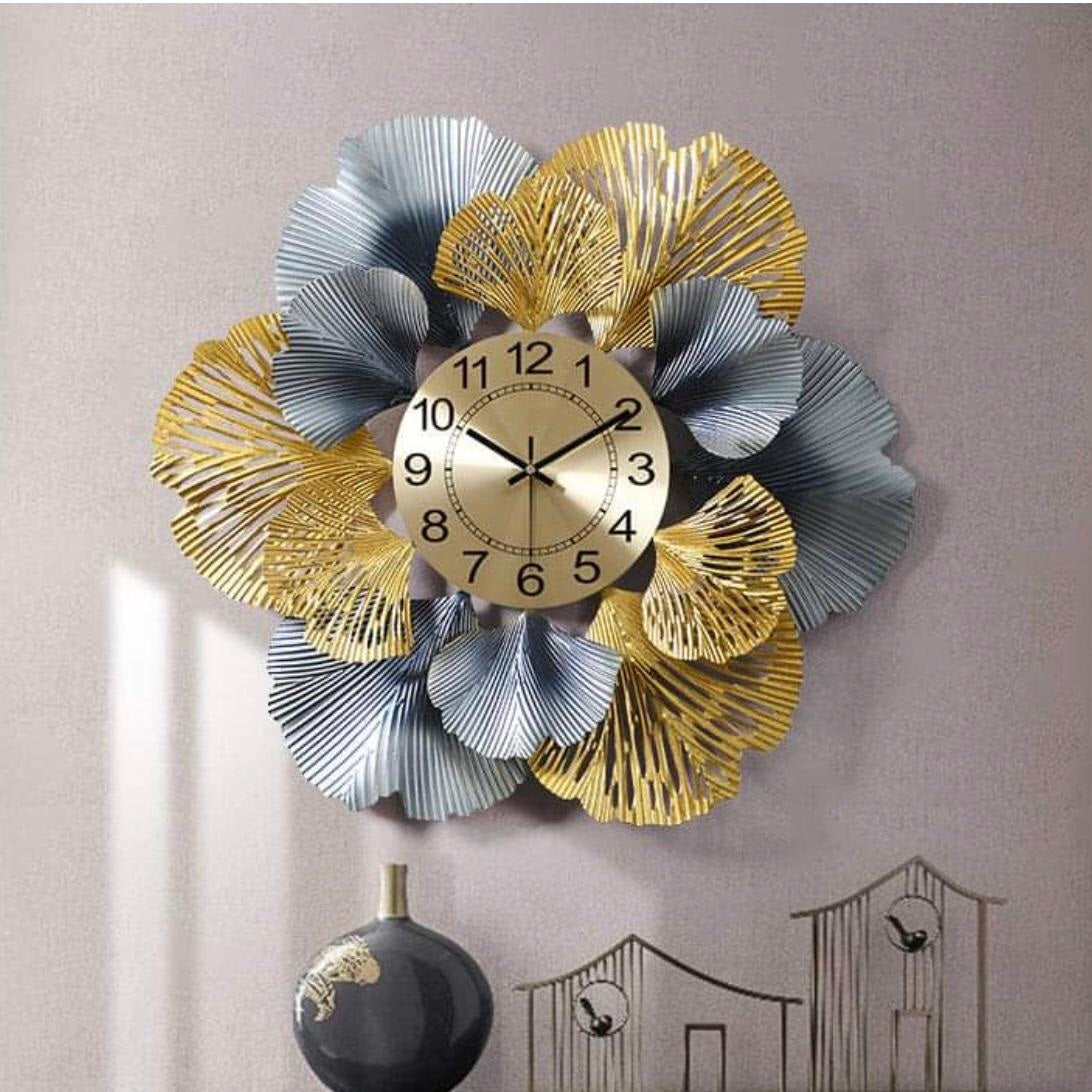 Ginkgo Leaf Clock 24*24-V Home Decor