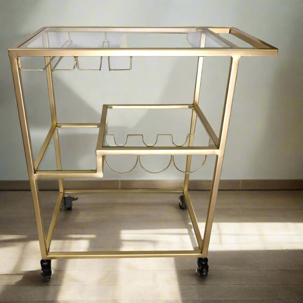 Glass Top Trolly 26*16*30