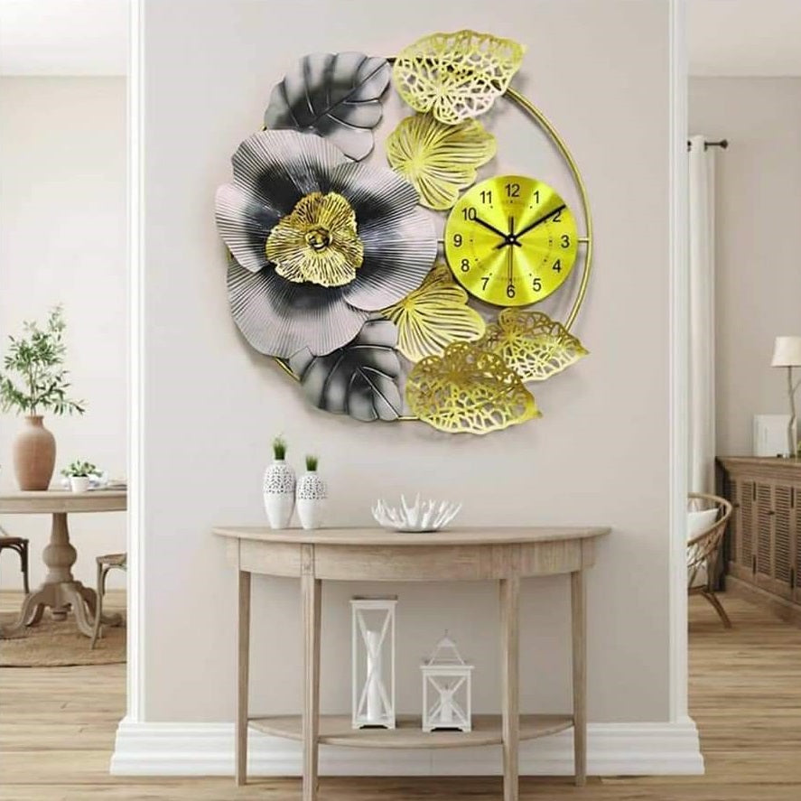 Flower Ring Clock 30*30-V Home Decor