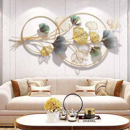 Double Ring Ginkgo bukey 50*24-V Home Decor