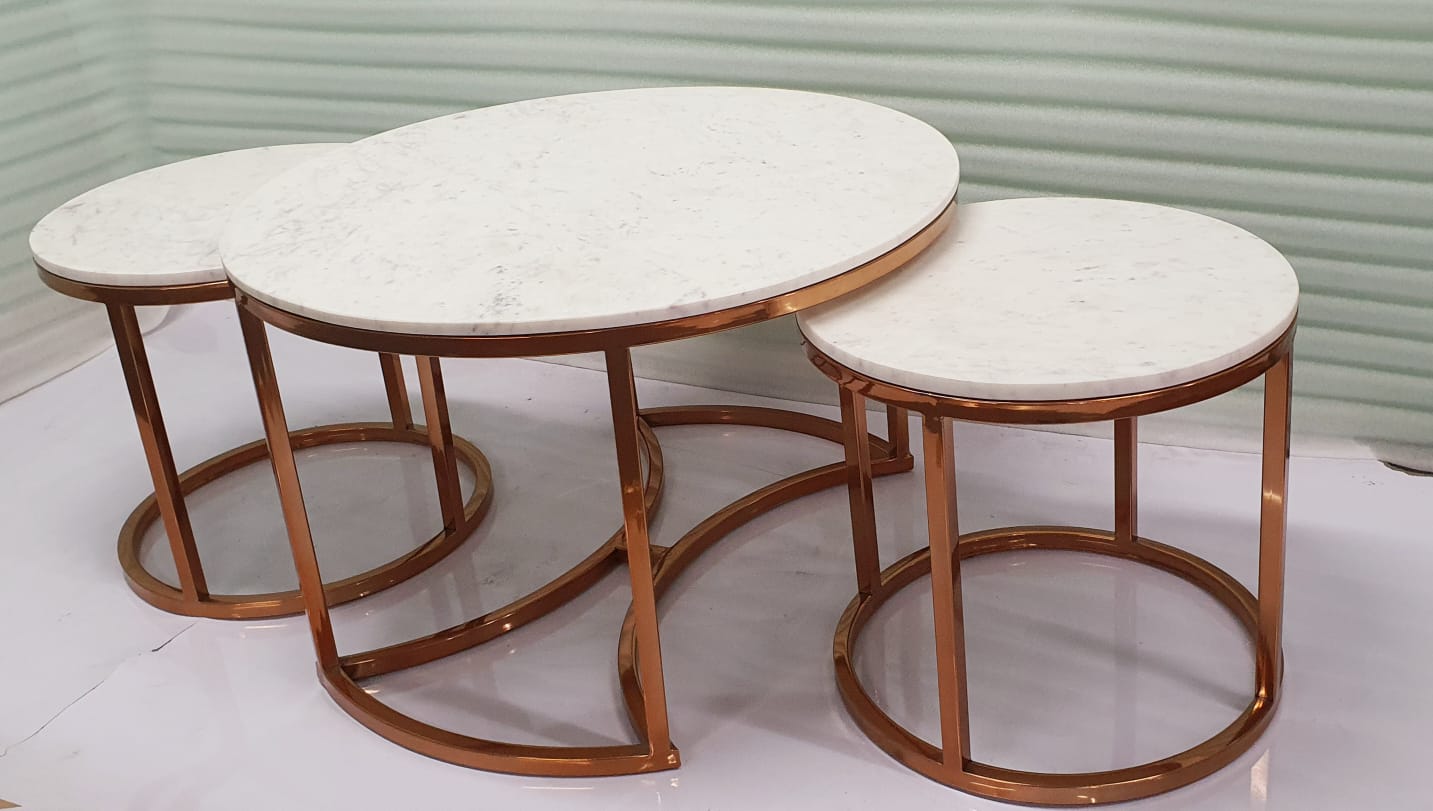 Rose Gold Coffee Table 80*50*50-V Home Decor