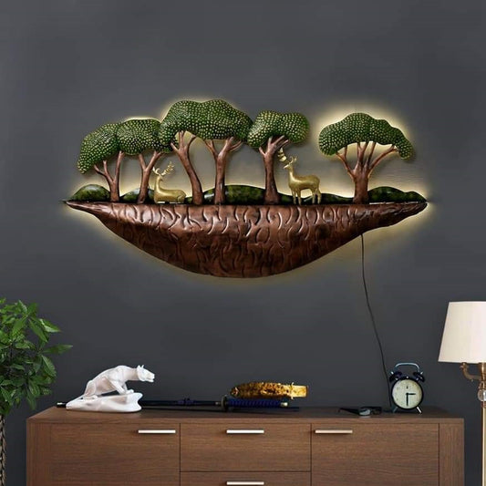 Deer With Trees  44*2*22-V Home Decor