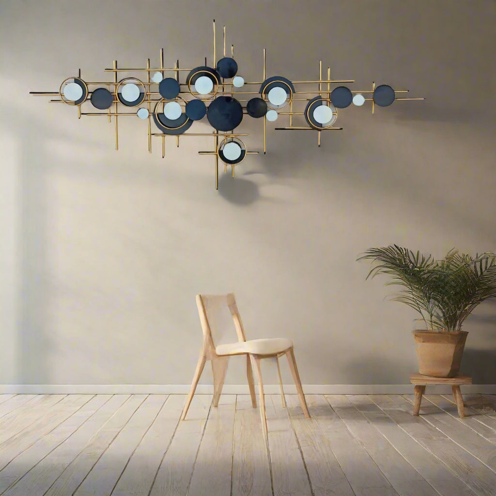 Black And White Moon Plates 25*55-V Home Decor