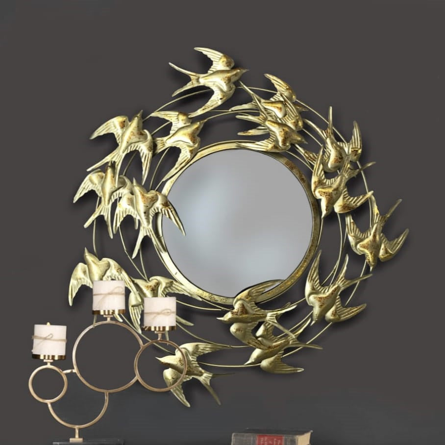 Birds Mirror 37*2*37-V Home Decor