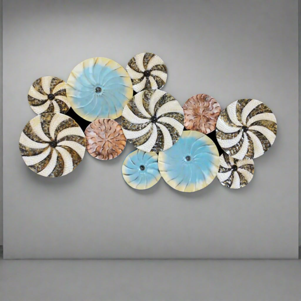 Multiple Circle With Multiple Colour Wall Decor 28*50-V Home Decor