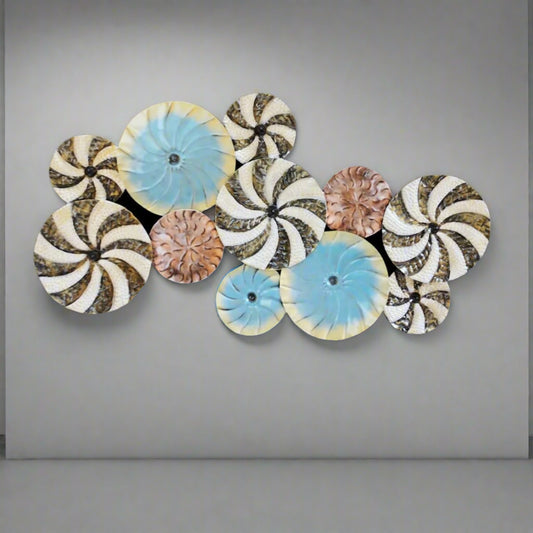 Multiple Circle With Multiple Colour Wall Decor 28*50-V Home Decor