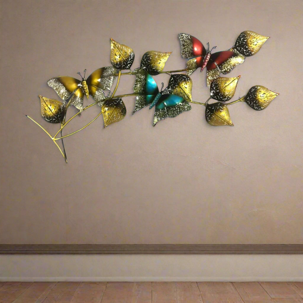 Multicolour Butterfly Wall Hanging 18*2*41-V Home Decor