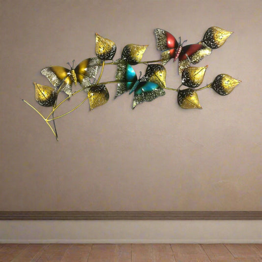Multicolour Butterfly Wall Hanging 18*2*41-V Home Decor