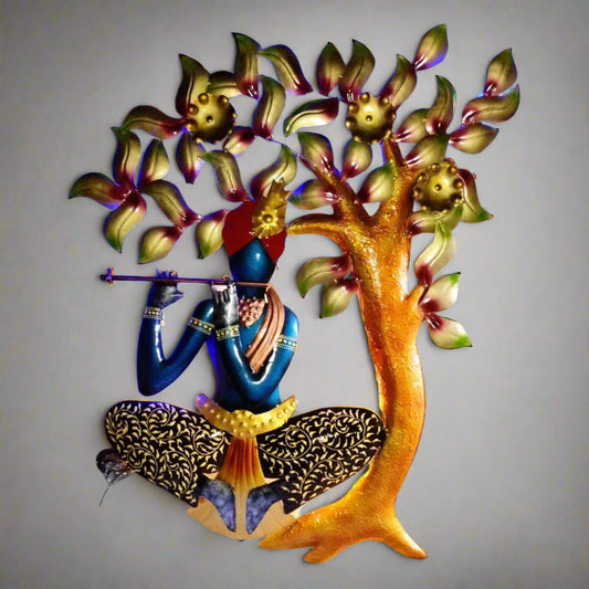 Krishna Under The Tree 35*3*30-V Home Decor