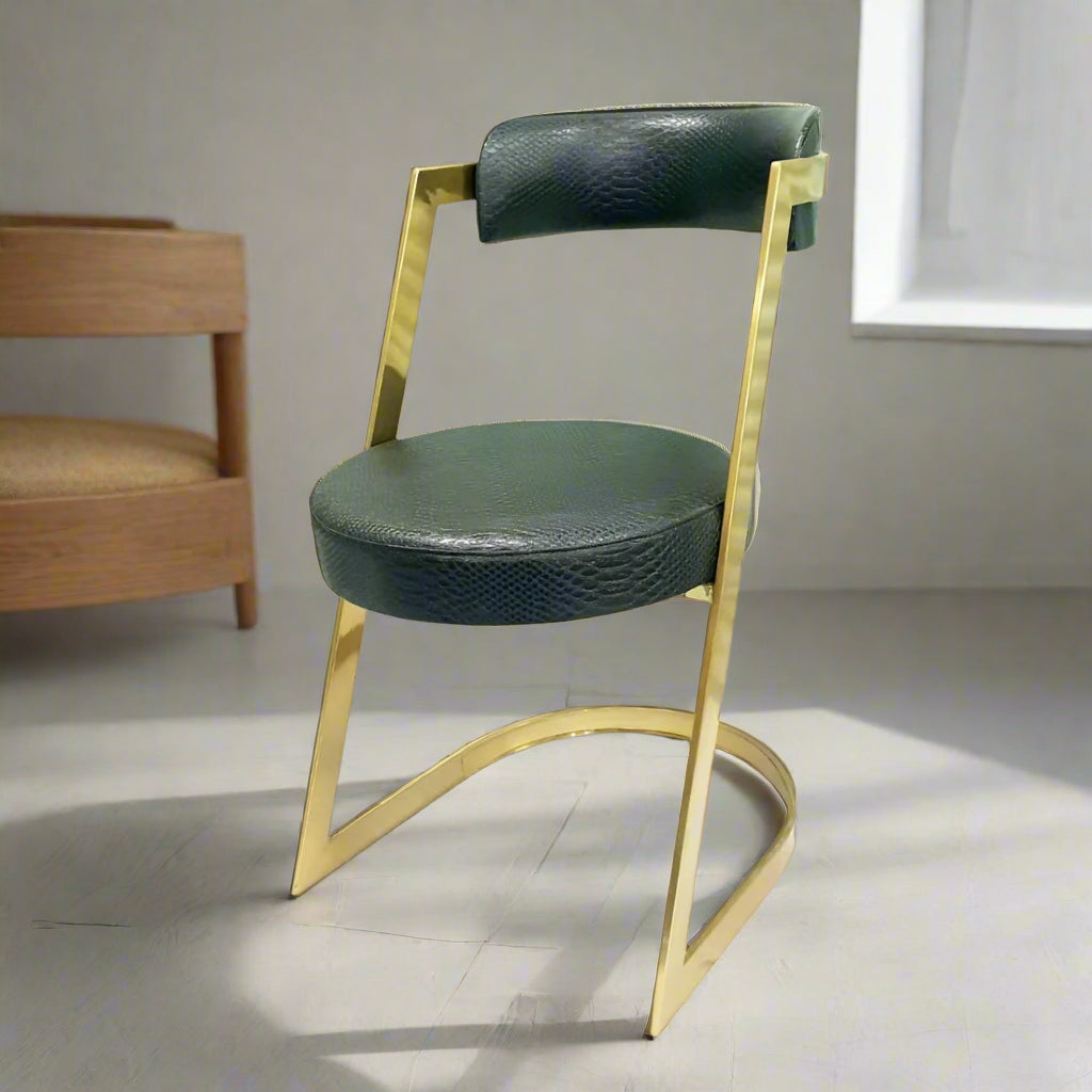 Stainless Steel Black Chair 30*18*18