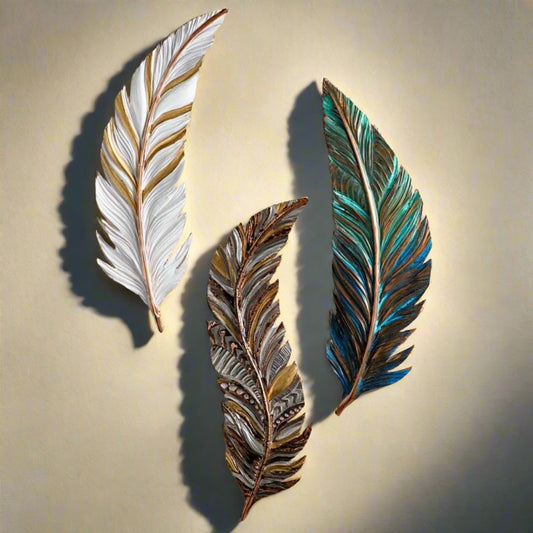 Feather Set of 3*12*36-V Home Decor