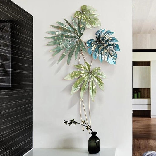 Falling Green Blue Leafs 20*38-V Home Decor