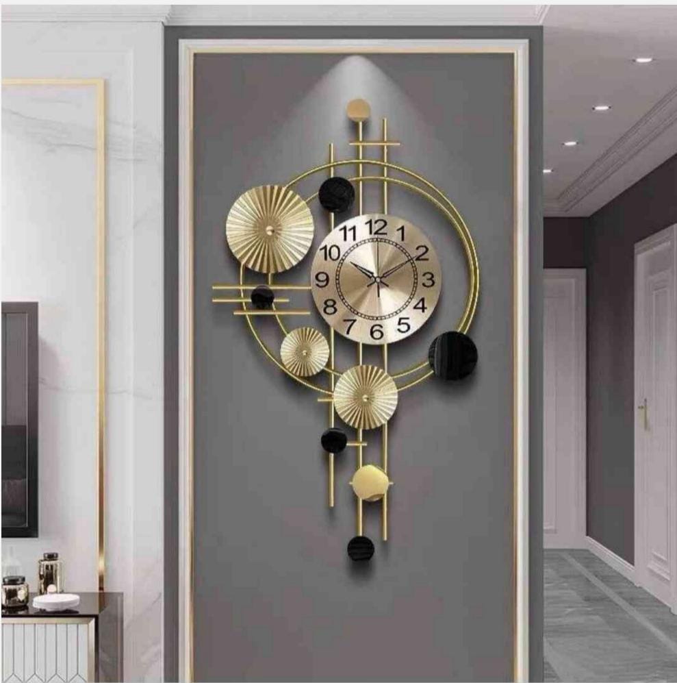 Multiple Rings Clock 18*30-V Home Decor