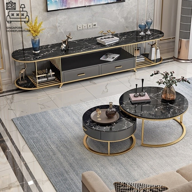 Stainless Steel TV Unit 72*16*18-V Home Decor