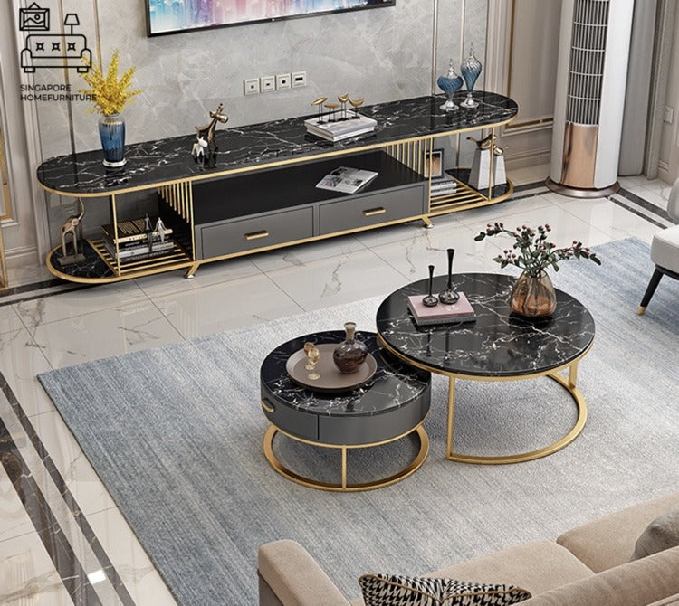 Stainless Steel TV Unit 72*16*18-V Home Decor