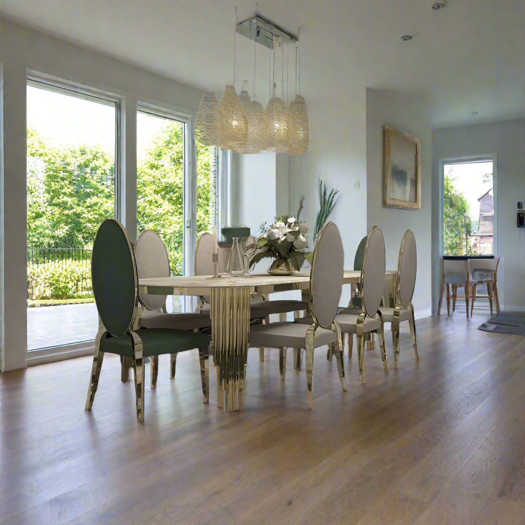 Dining Table with 6 Chairs 72*30*36