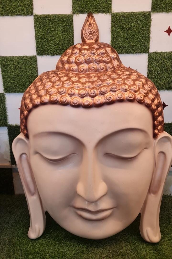 Fiber Buddha Face 36*36*6*2-V Home Decor