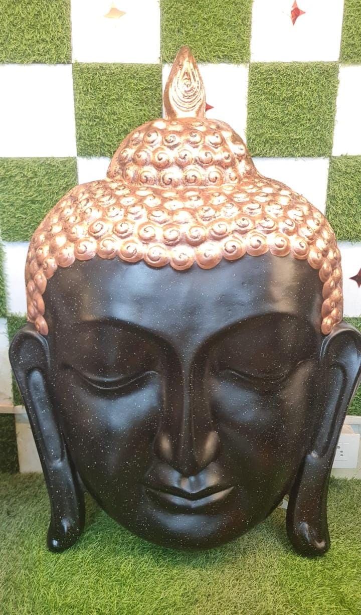 Fiber Buddha Face 36*36*6*1-V Home Decor