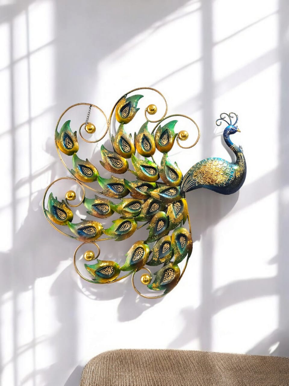 Peacock wall decor 36*36*2-V Home Decor