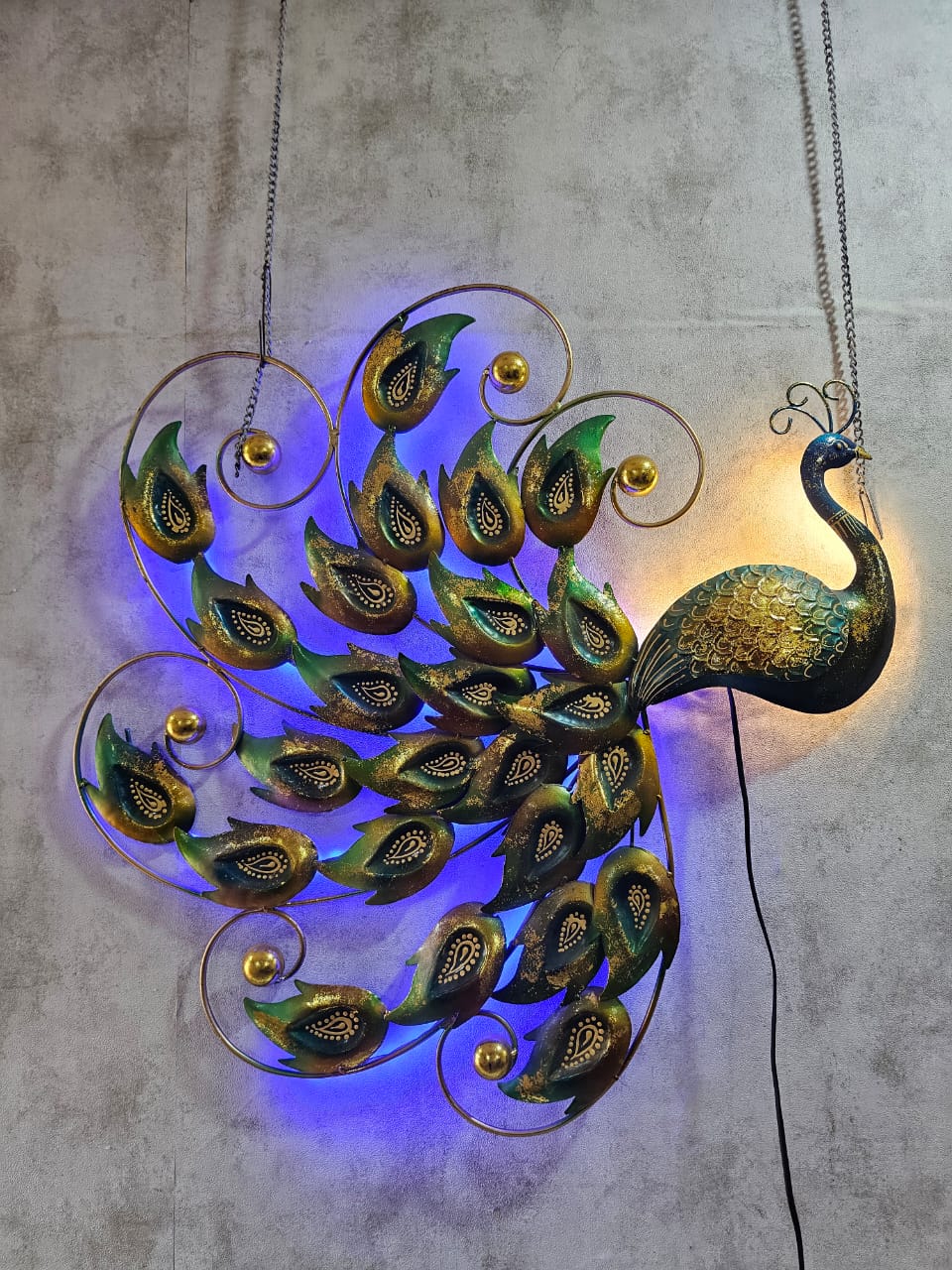 Peacock wall decor 36*36*2-V Home Decor