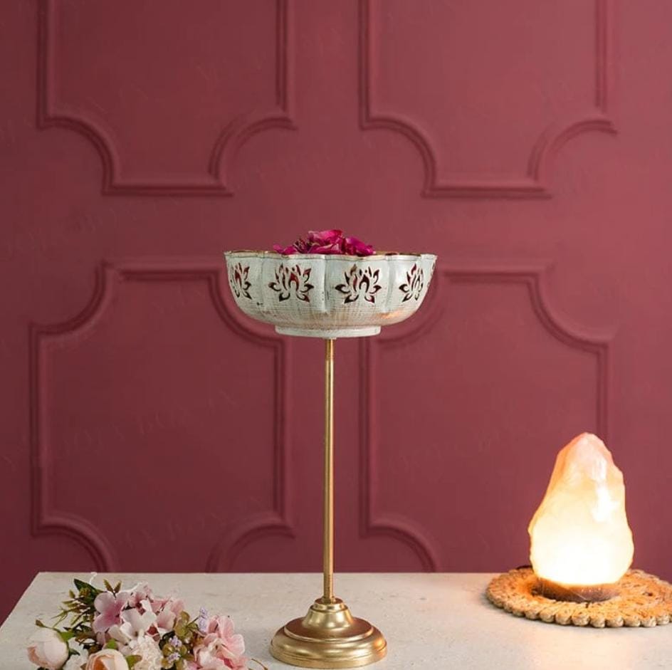 Lotus flower urli with stand-V Home Decor