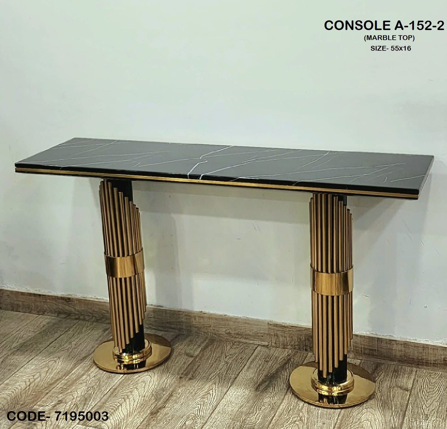 STAINLESS STEEL CONSOLE TABLE 46*14*30-V Home Decor
