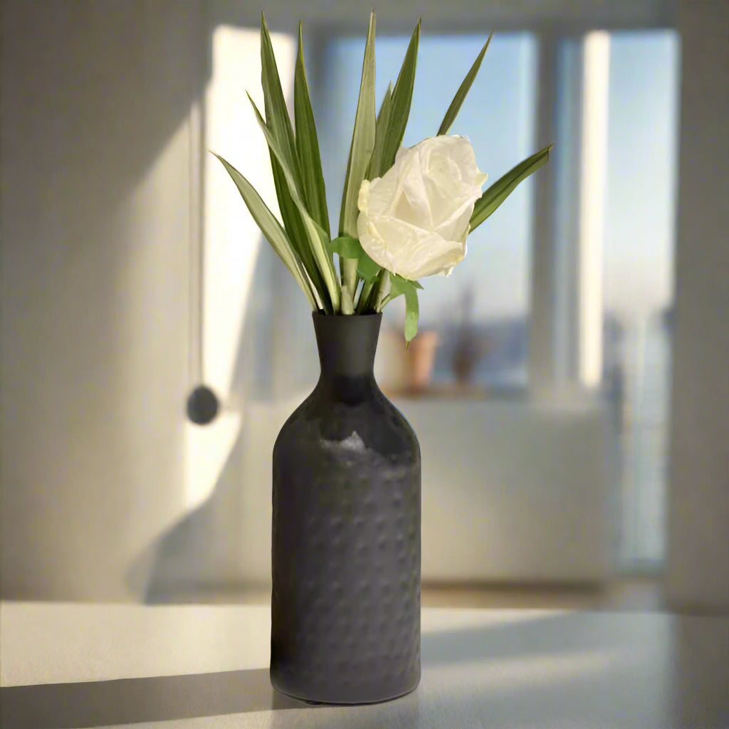Black Matte Vase 5*11-V Home Decor