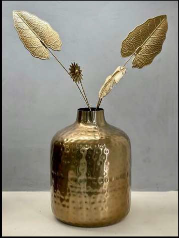 Golden Color Vase 7*10-V Home Decor