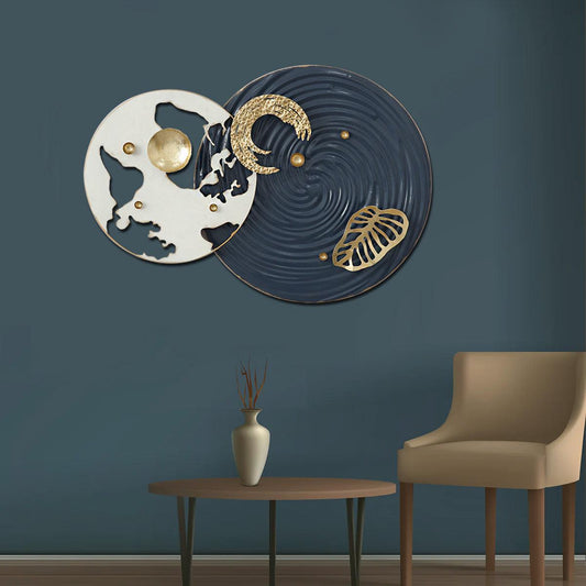 Dual circles wall decor 30*20-V Home Decor