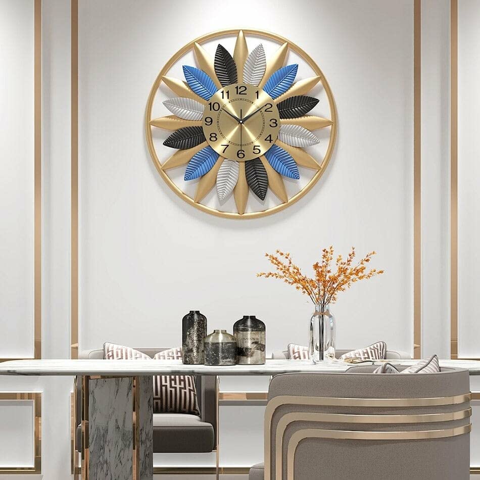 Leaf circle wall clock 20*20
