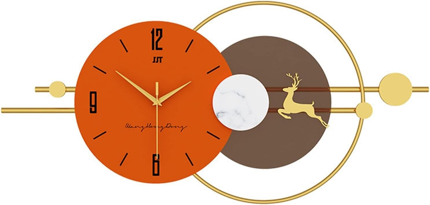 Deer wall clock 36*16-V Home Decor